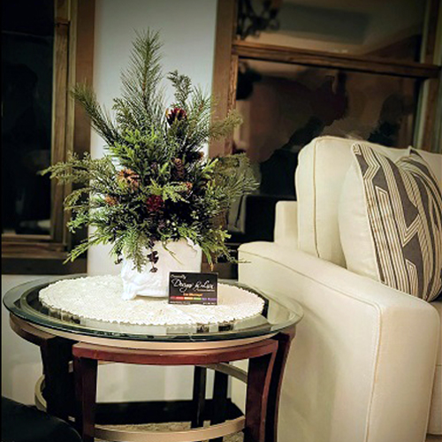 Winter Centerpiece Rental - Themed Rentals - winter floral arrangement for rent Twin Cities